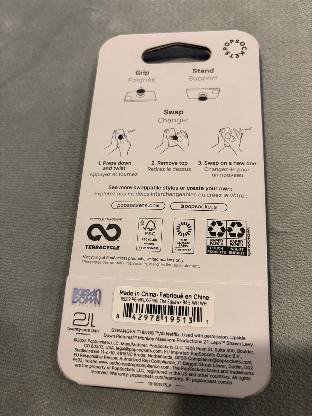 Netflix Stranger Things WSQK Red Phone Grip & Stand